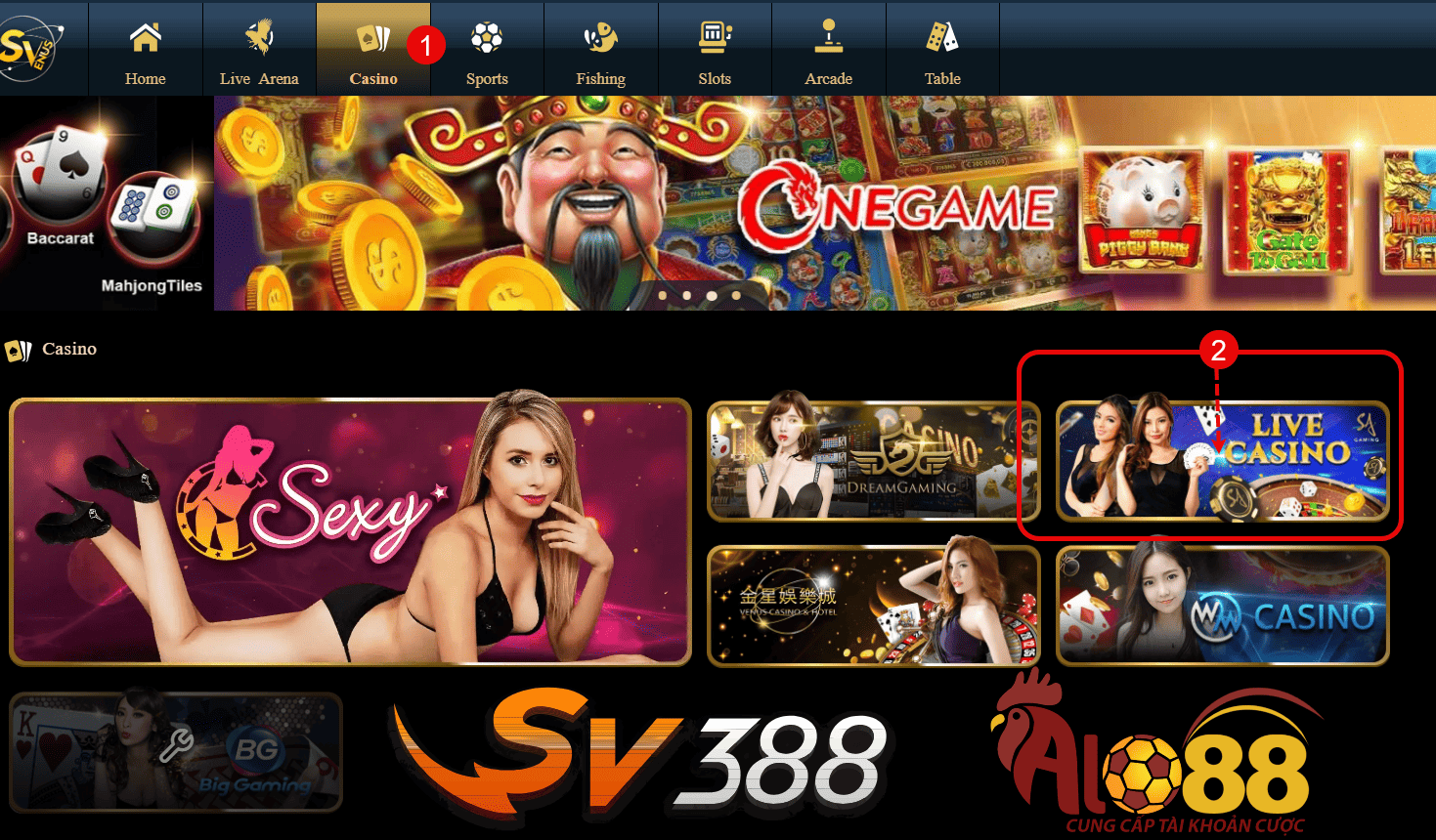 Cach tham gia cuoc sanh SA Gaming tai SV388